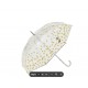 Parapluie automathique transparent pois