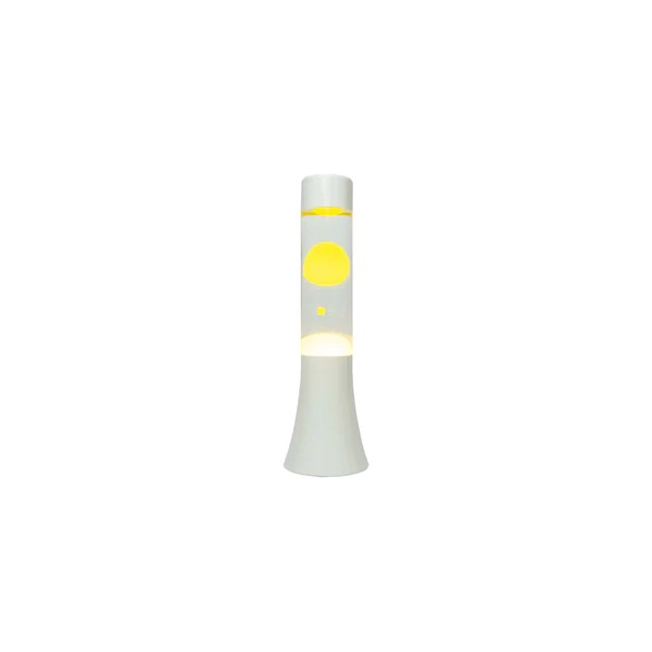 Lampe lave tower jaune mini