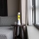 Lampe lave tower jaune mini