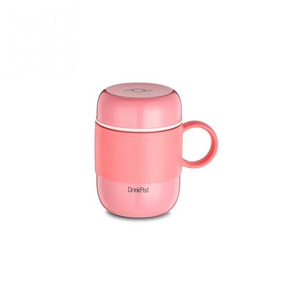 Vaso térmico con asa rosa 0,28 l.
