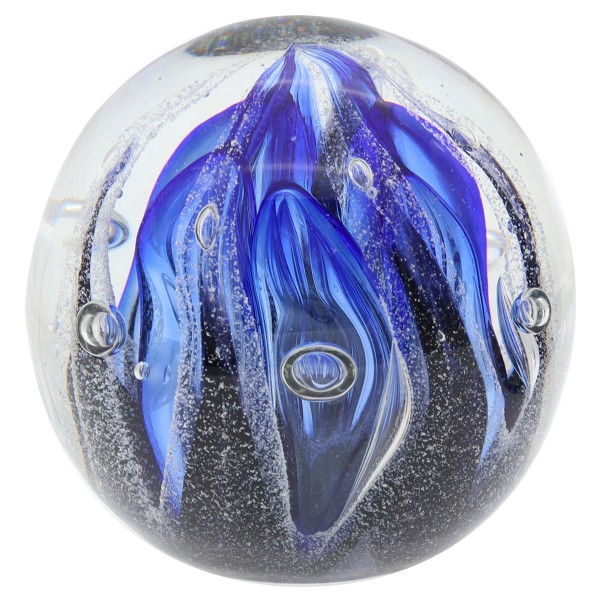 PRESSE-PAPIER EN VERRE bleu