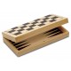 Echecs, dames et backgammon bois