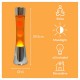 Lámpara lava tower doble naranja