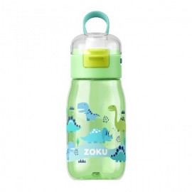 Botella Zoku flip niños Dino 465ml