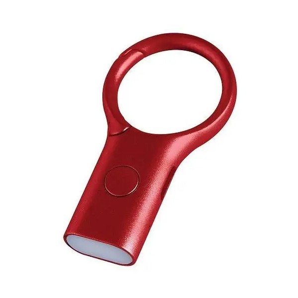 Porte-clés avec mini torche LED rouge