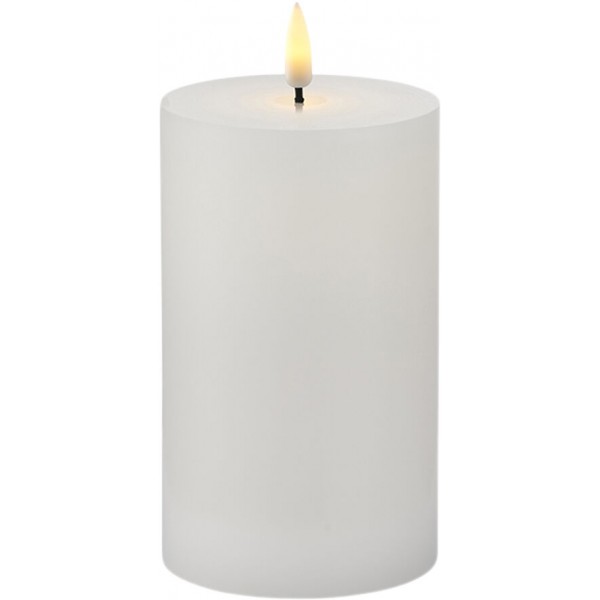 Vela led decorativa Sirius Sille blanca 12,5 cm.