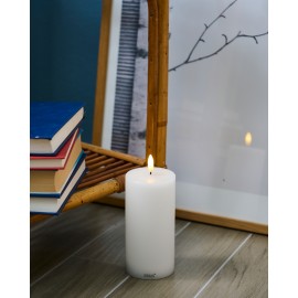 Vela led decorativa Sirius Sille blanca 15 cm.