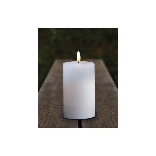 Vela led decorativa Sirius Sille blanca 12,5 cm. exterior