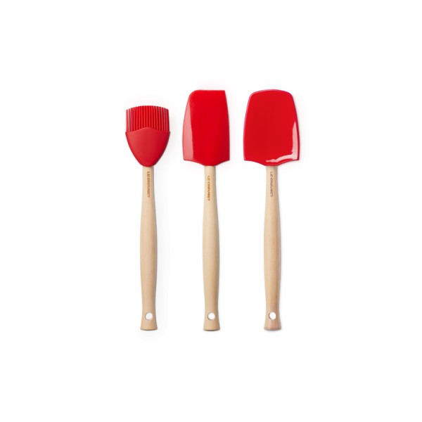 Set de 3 spatules cerise Le Creuset
