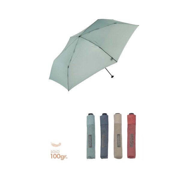 Paraguas plegable manual ultraligero.
