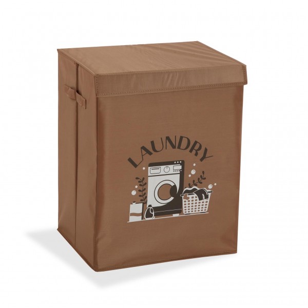 Bolsa ropa sucia plegable beige