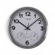 Horloge avec thermometre argent