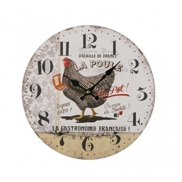 Horloge murale poulet
