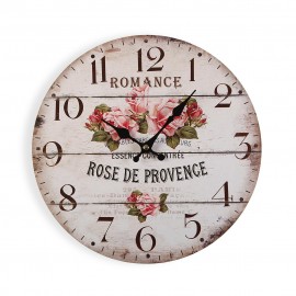 Reloj de pared rosas