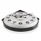Reloj pared metal con correa