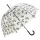 Paraguas automático anti viento lunares plata Smati