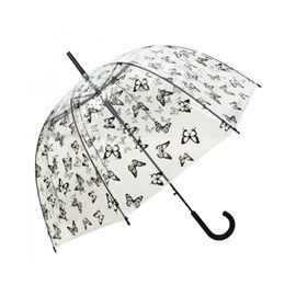 Paraguas automático anti viento lunares plata Smati