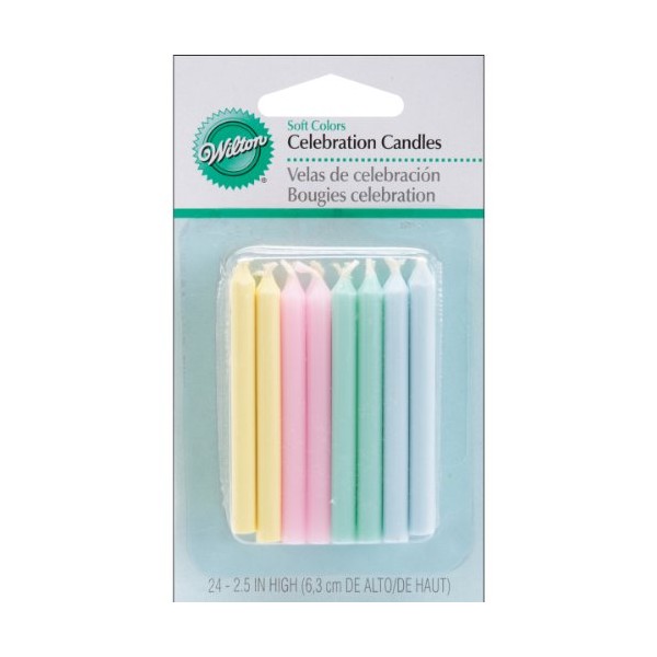 Vela Cumpleaños largas blancas