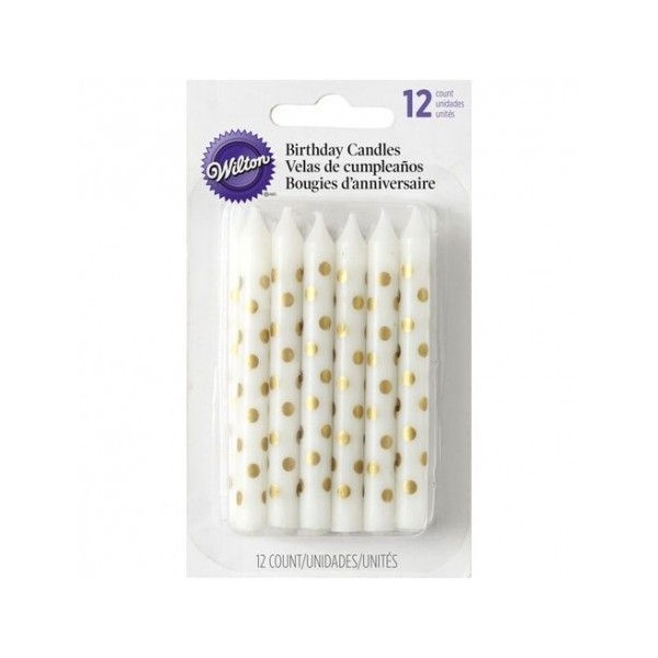 Vela Cumpleaños doradas