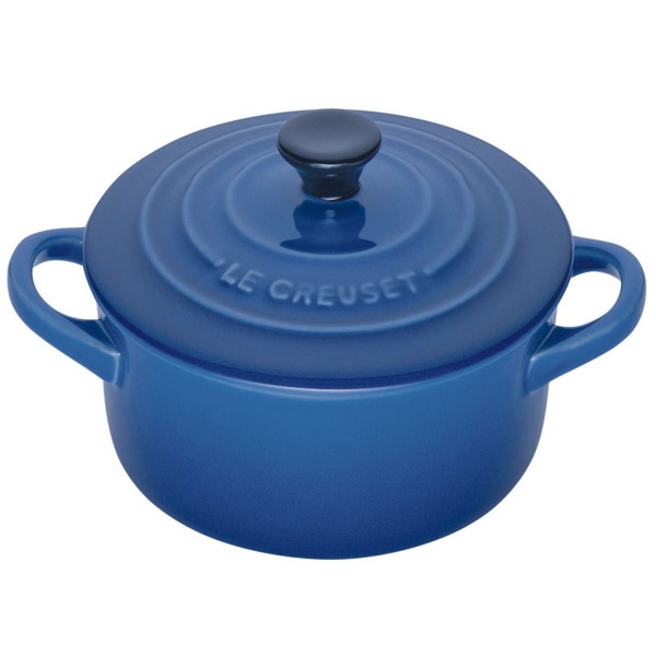 Mini Cocotte redonda Le Creuset 10 Marseille (azul)