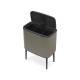 Cubo 2 compartimentos Bo Touch bin mineral golden beach de Brabantia