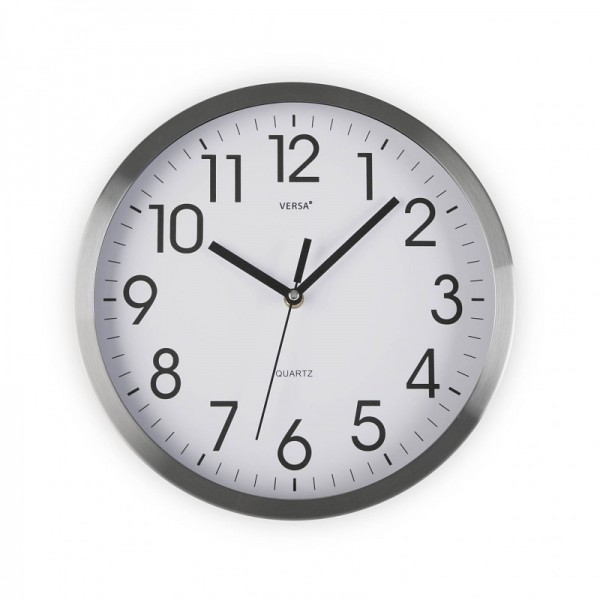 Reloj de pared aluminio 30,5 cm