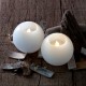 Velas led decorativas Sirius Mona 8 cm blanca