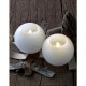 Velas led decorativas Sirius Mona 8 cm blanca