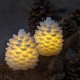 Velas led decorativas Sirius Clara blanca