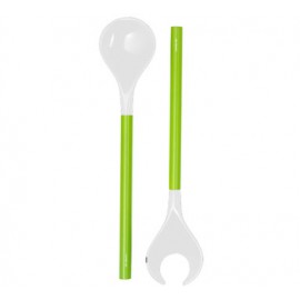 Cubiertos de ensalada verde