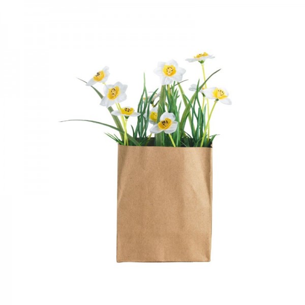 Hierba en bolsa de papel