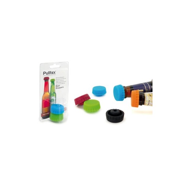 Set de 2 tapones de cerveza de silicona de Pulltex