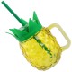 Mug piña con tapa y pajita
