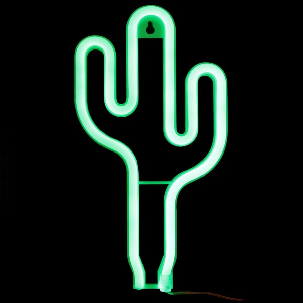 Deco luminoso neón cactus