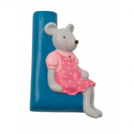 Letra resina X azul MR