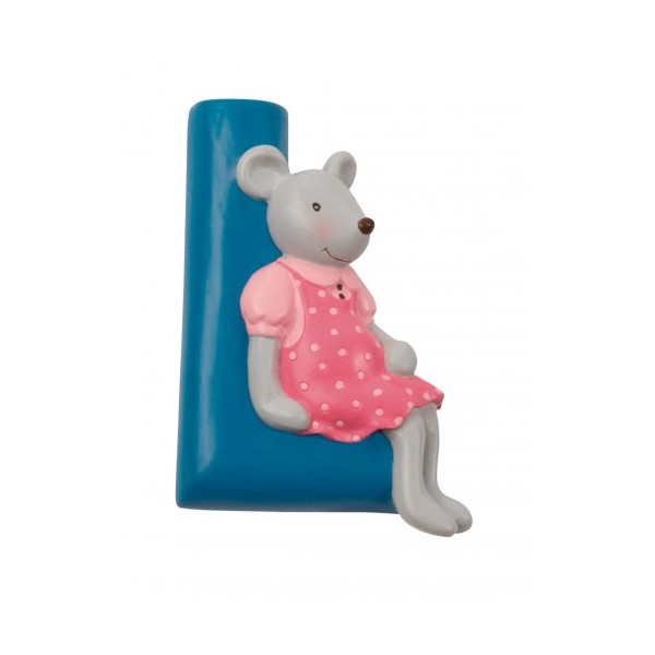 Letra resina X azul MR