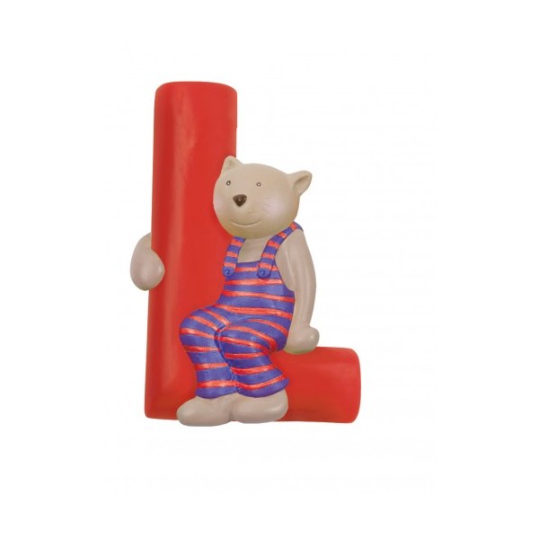 Letra resina P rayada MR