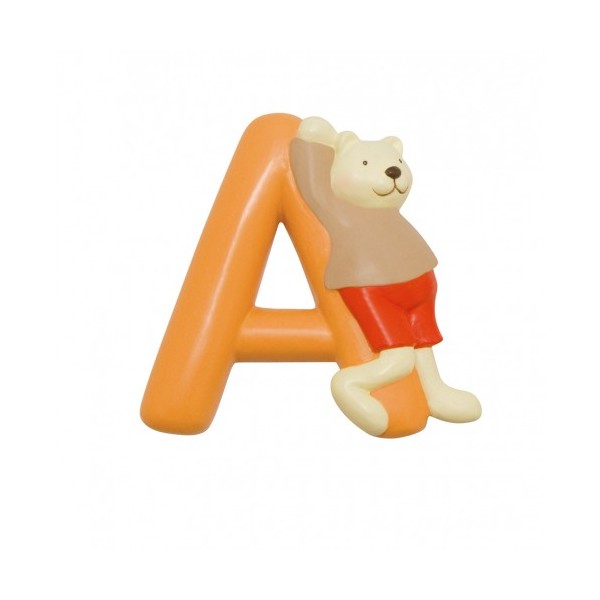 Letra resina V turquesa MR