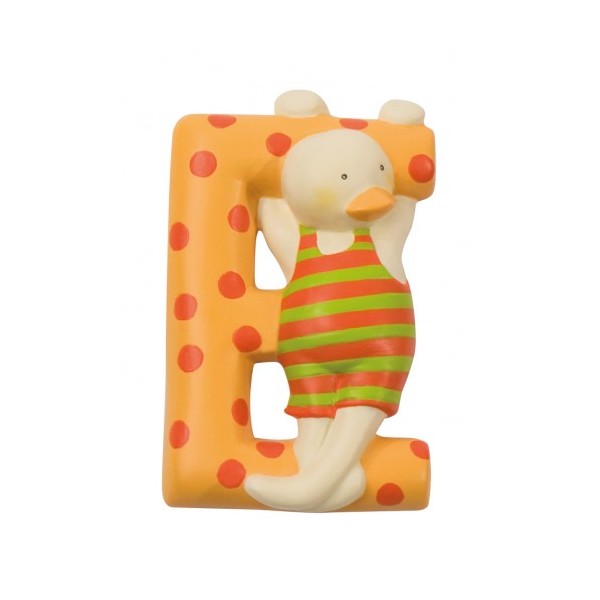 Letra resina E turquesa MR