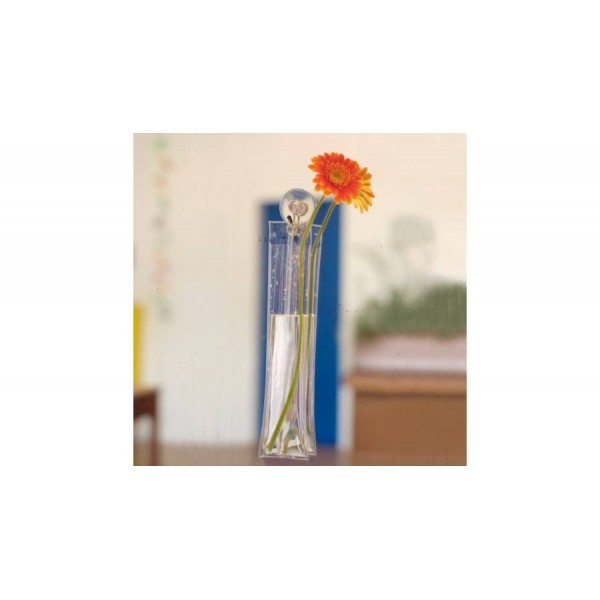 Florero de 3 compartimentos con ventosa.