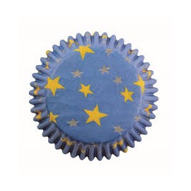 54 Cápsulas para magdalenas azules