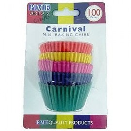 100 Cápsulas para mini magdalenas candy