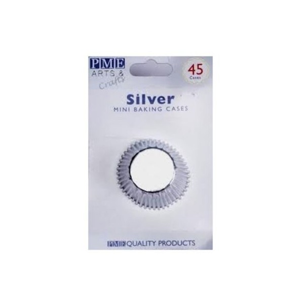 45 Cápsulas para mini magdalenas oro