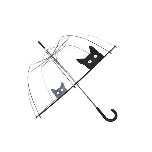 Paraguas automático anti viento lunares plata Smati