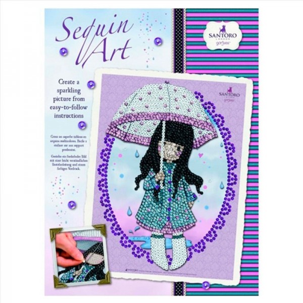 Sequin art Gorjuss verde