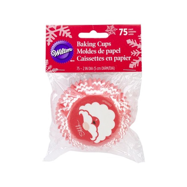 75 Cápsulas para magdalenas lisas rojas