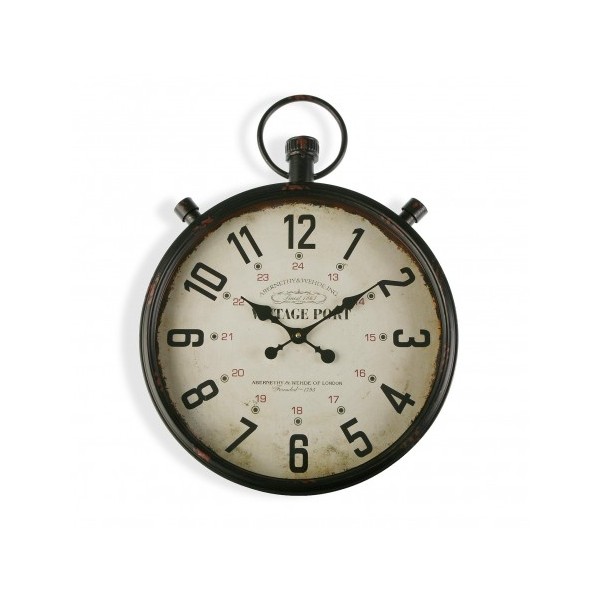 Reloj de pared blanco puntos