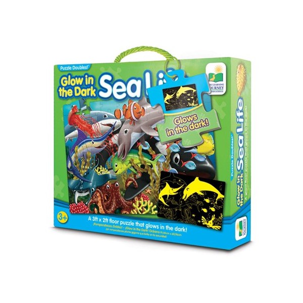 Puzzle brilla en la oscuridad vida marina