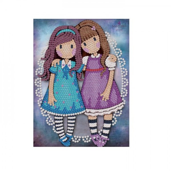 Sequin art Gorjuss amigas