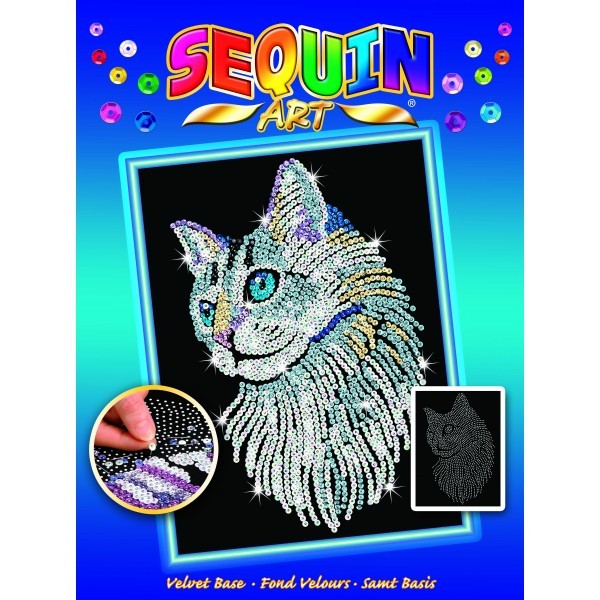 Sequin art perro pintor